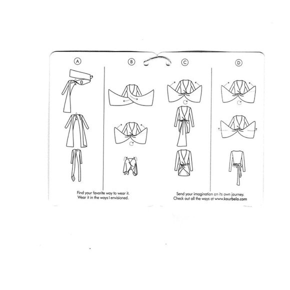 NWT Kourbela 2550 Timeless Archetypes Wrap Cardigan, White - Picture 9 of 9